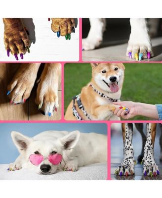 24PCS Pet Safe Nail Polish Set, Acrylic Paint Markers, Creative Dog Accessories Suitable for Puppies, Piglets, Cats