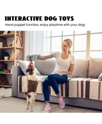 9-in-1 Zombie Plush Squeaky Dog Toys, Mummy Toys, Stimulating Puzzle Toy with 8 Organ-Shaped Plush Toys, Halloween gift, Stuffed Toys for Sma