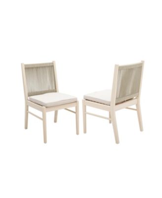 Cordoba Acacia Wood Dining Chair With Water-Repellent Fabric