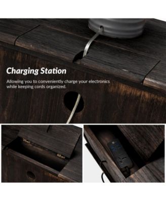 Pallantium Classical 24" Tall 2 - Drawer End Table