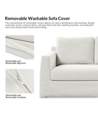 Xenobia 60" Slipcovered Sofa with Reversible Cushions