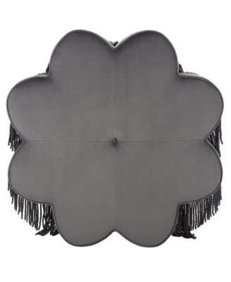 1 PC Velvet Tanith Flower Ottoman