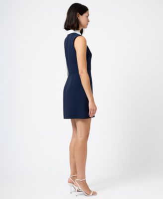 Women's Sleeveless Collared Mini Dress