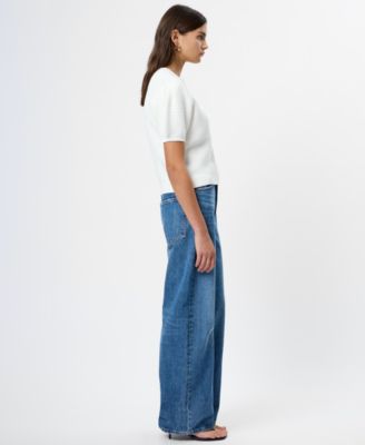 Women's Remy Collared V-Neck Top