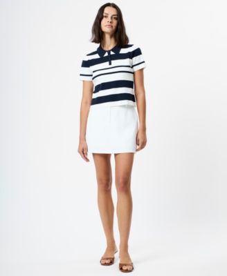 Women's Short-Sleeve Collared Top