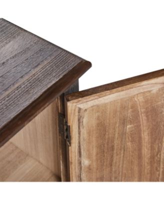 Farmhouse Pallantium 34" Tall 2-door Accent Cabinet with Adjustable Legs