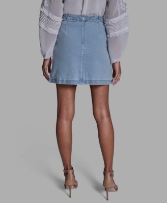 Women's Button Waist Mini Skirt