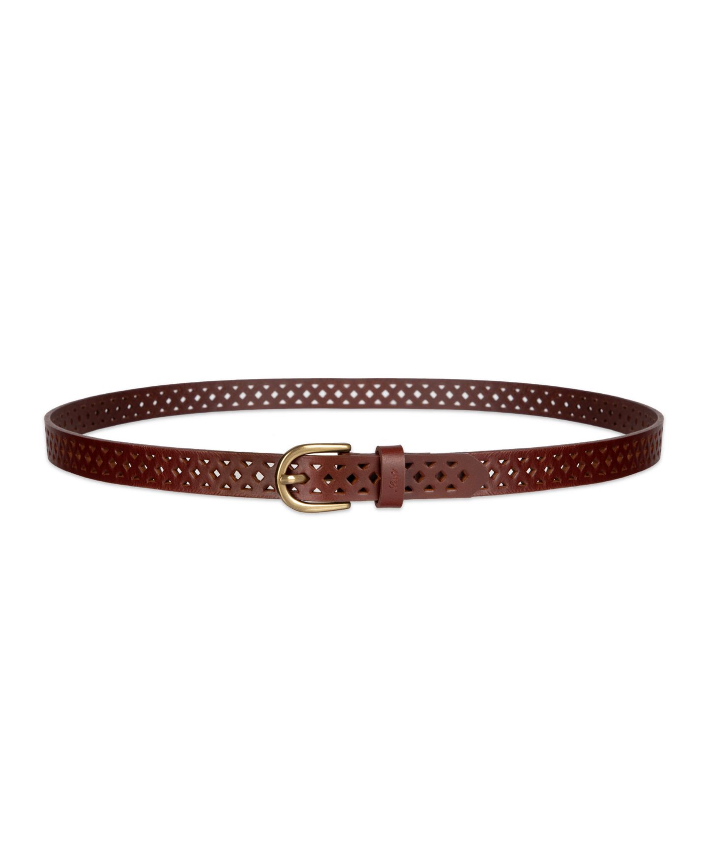 Женские ремни Levi's 2-Pack Perforated and Reversible Skinny Casual Belt Set, цвет: Чёрный / Рыжевато-коричневый коричневый — фото 3