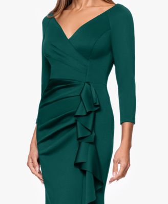 Petite V-Neck 3/4-Sleeve Dress