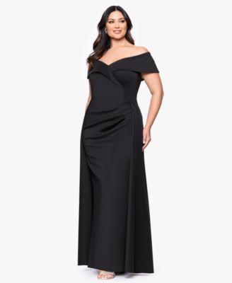 Plus Size Off The Shoulder Long Dress