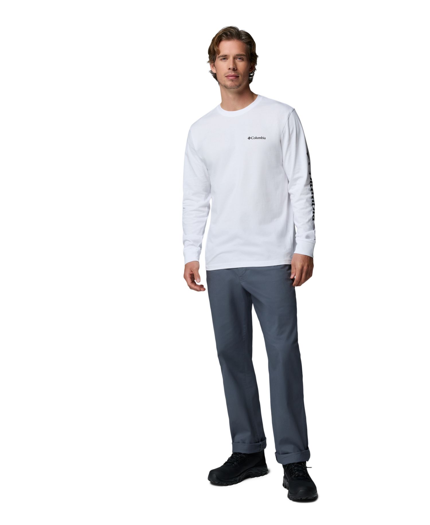 Men's Fundamental Graphic Long-Sleeve T-Shirt