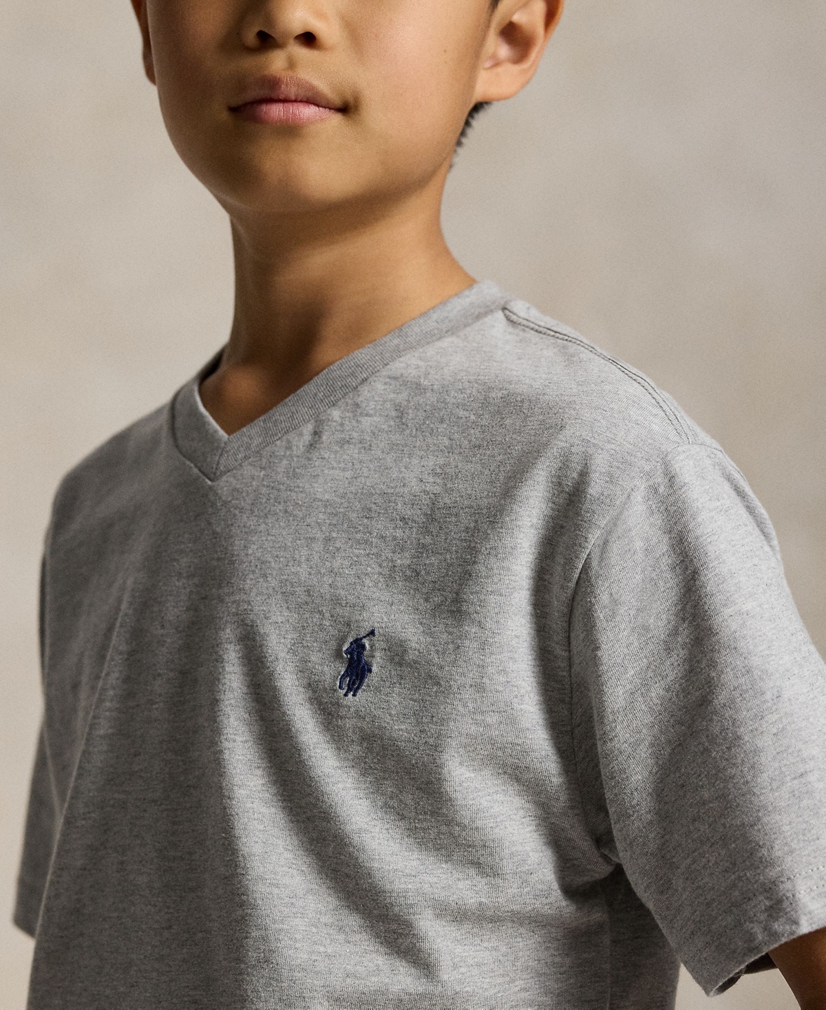 Polo Ralph Lauren Big Boys Cotton Jersey V-Neck T-Shirt