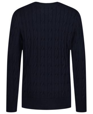 Boys' 8-20 Cable Crewneck Sweater