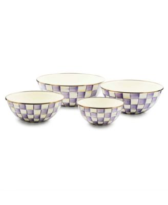 Violet Check Extra Large Everyday Bowl