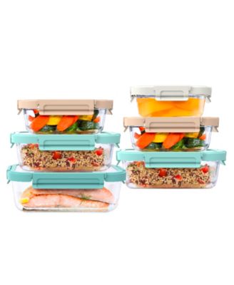 Glass Meal 12-Pc. Storage Set with Leak-Proof Seal
