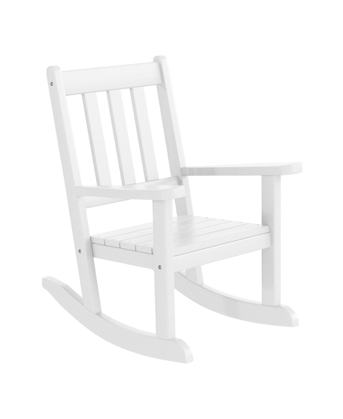 WestinTrends 3-Piece Kids Outdoor Rocking Chairs Set With Square Side Table