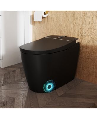 Smart One-Piece Bathroom Fixture With Heated Seat, Auto Flush, Automatic Lid, Wash And Air Dryer