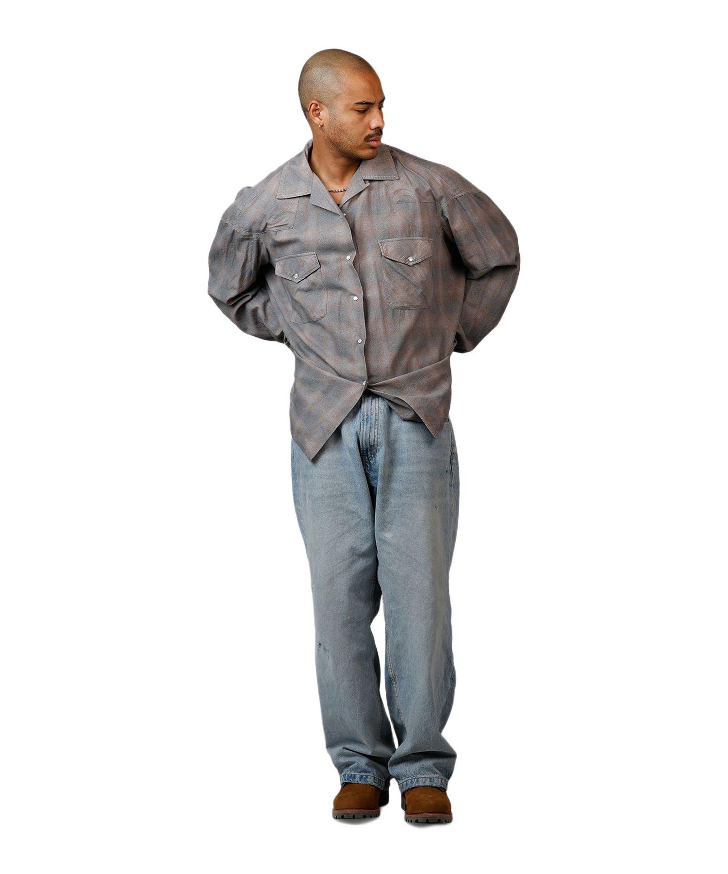 Men's Mem's Faded Print Flannel Shirt