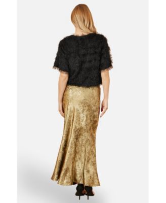 Women's Satin Midi Skirt