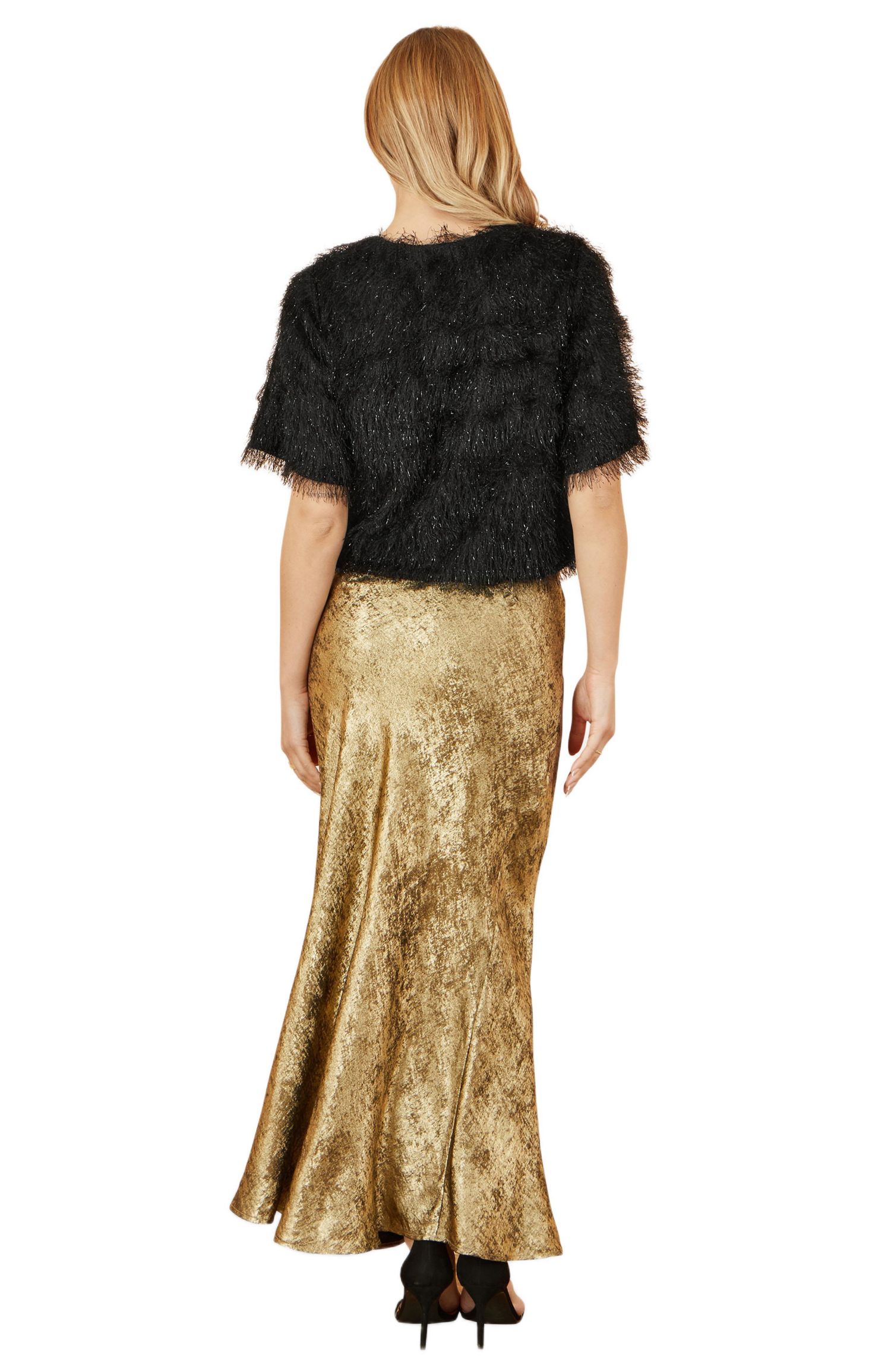 Women's Satin Midi Skirt