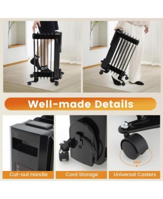 Oil Filled Radiator Heater with Adjustable Thermostat