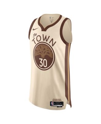 Men's and Women's Stephen Curry Tan Golden State Warriors 2025/26 City Edition Authentic Jersey