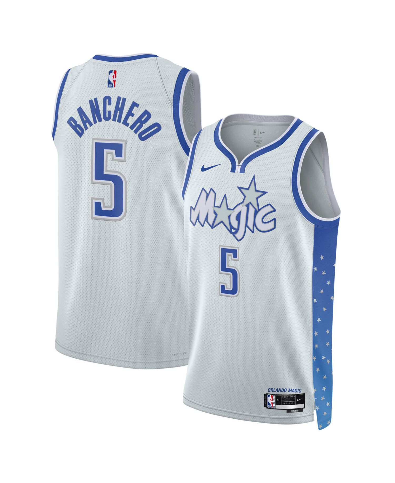 Men's and Women's Paolo Banchero Silver Orlando Magic 2025/26 City Edition Swingman Jersey