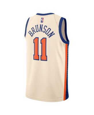Men's and Women's Jalen Brunson Cream New York Knicks 2025/26 City Edition Swingman Jersey
