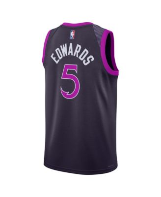 Men's and Women's Anthony Edwards Purple Minnesota Timberwolves 2025/26 City Edition Swingman Jersey