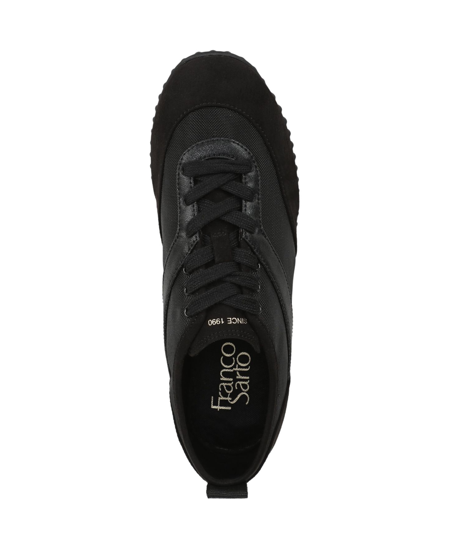 Женские кроссовки Franco Sarto Hollis Round Toe Lace-Up, цвет: Чёрный сетчатый — фото 5