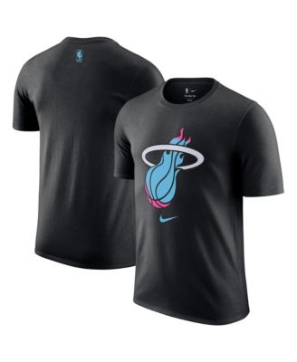 Nike - Men's Black Miami Heat 2025/26 City Edition Remix Essential Logo T-Shirt