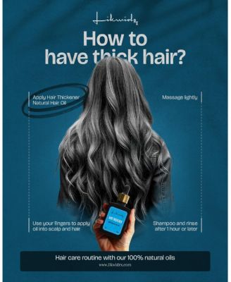 Hair Thickener 100% Natural Hair Oil, 1 oz