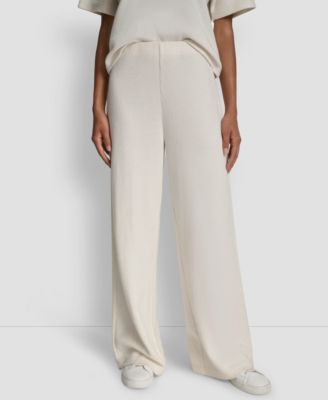 DKNY Jeans - Women's High-Rise Wide-Leg Pants