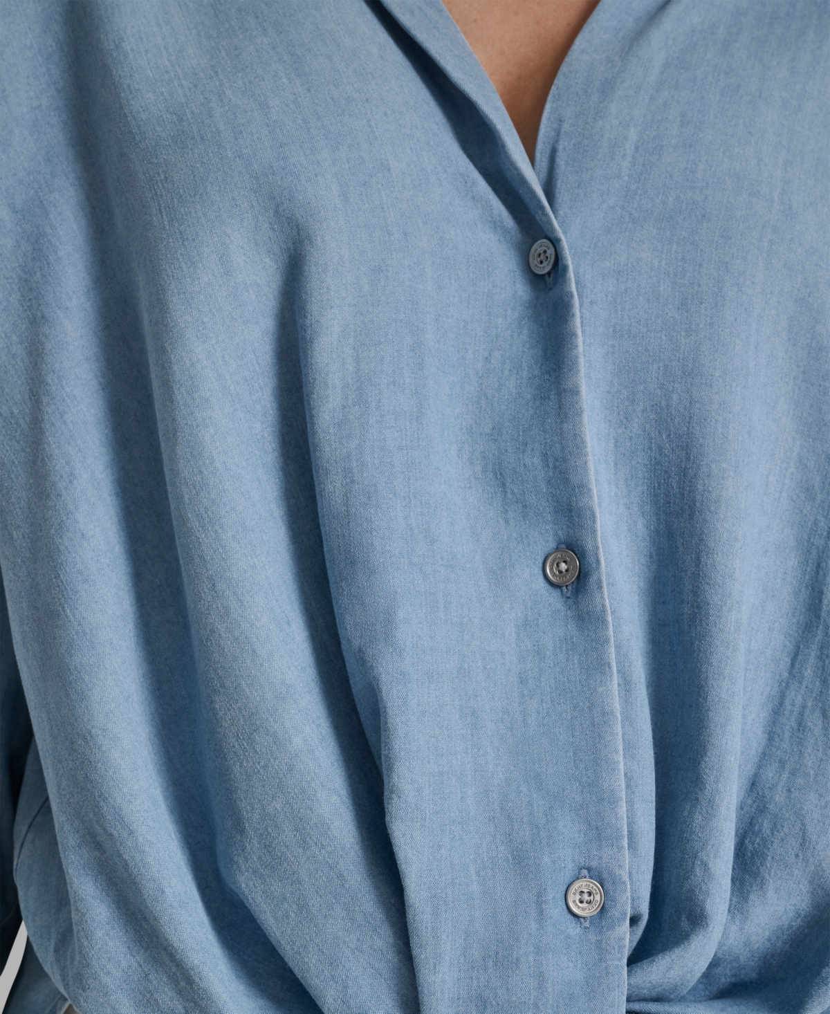 Dkny Jeans Women's Long-Sleeve Button Front Shirt