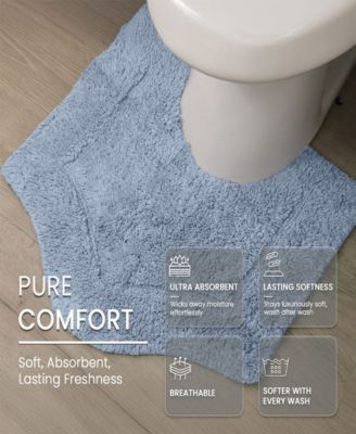 Home Weavers Waterford Contour Bath Rug, 20" x 20"