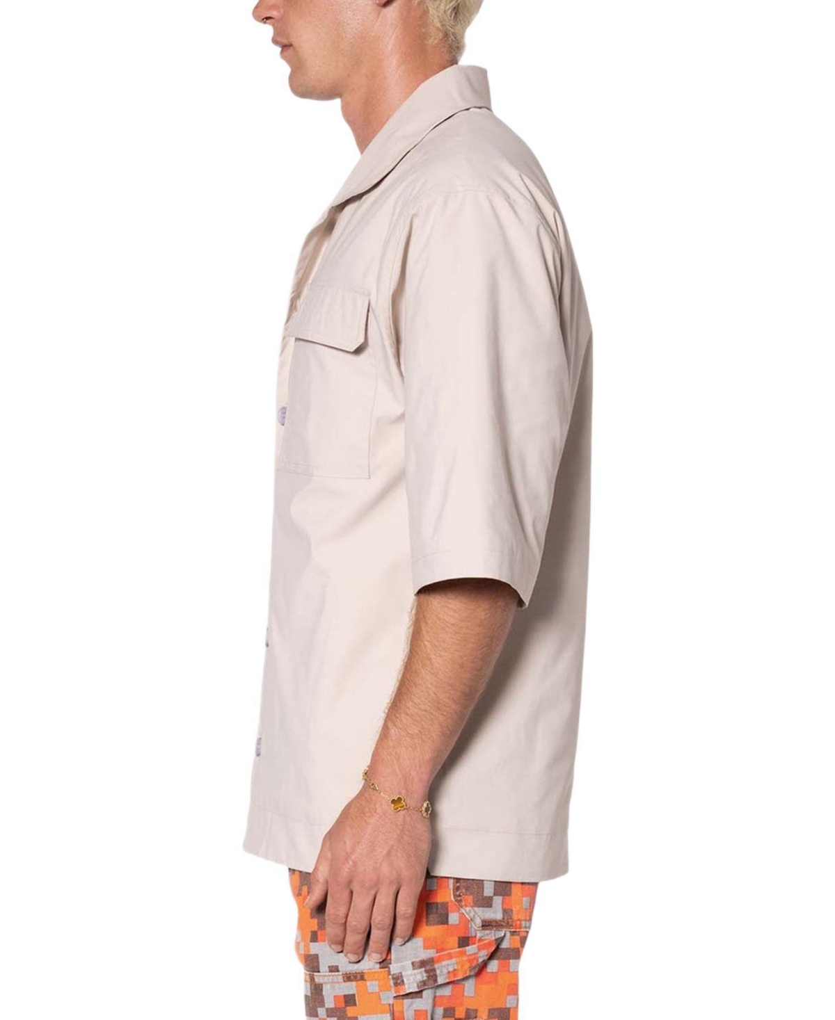 mnml Men's Lined Woven Nylon Shirt