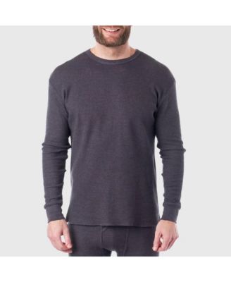 Men's Thermal Long Sleeve Top Waffle Knit Shirt Base Layer Underwear