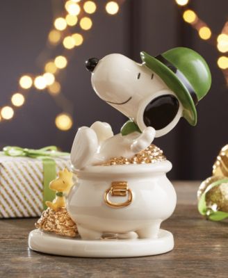 Lucky Leprechaun Snoopy Figurine