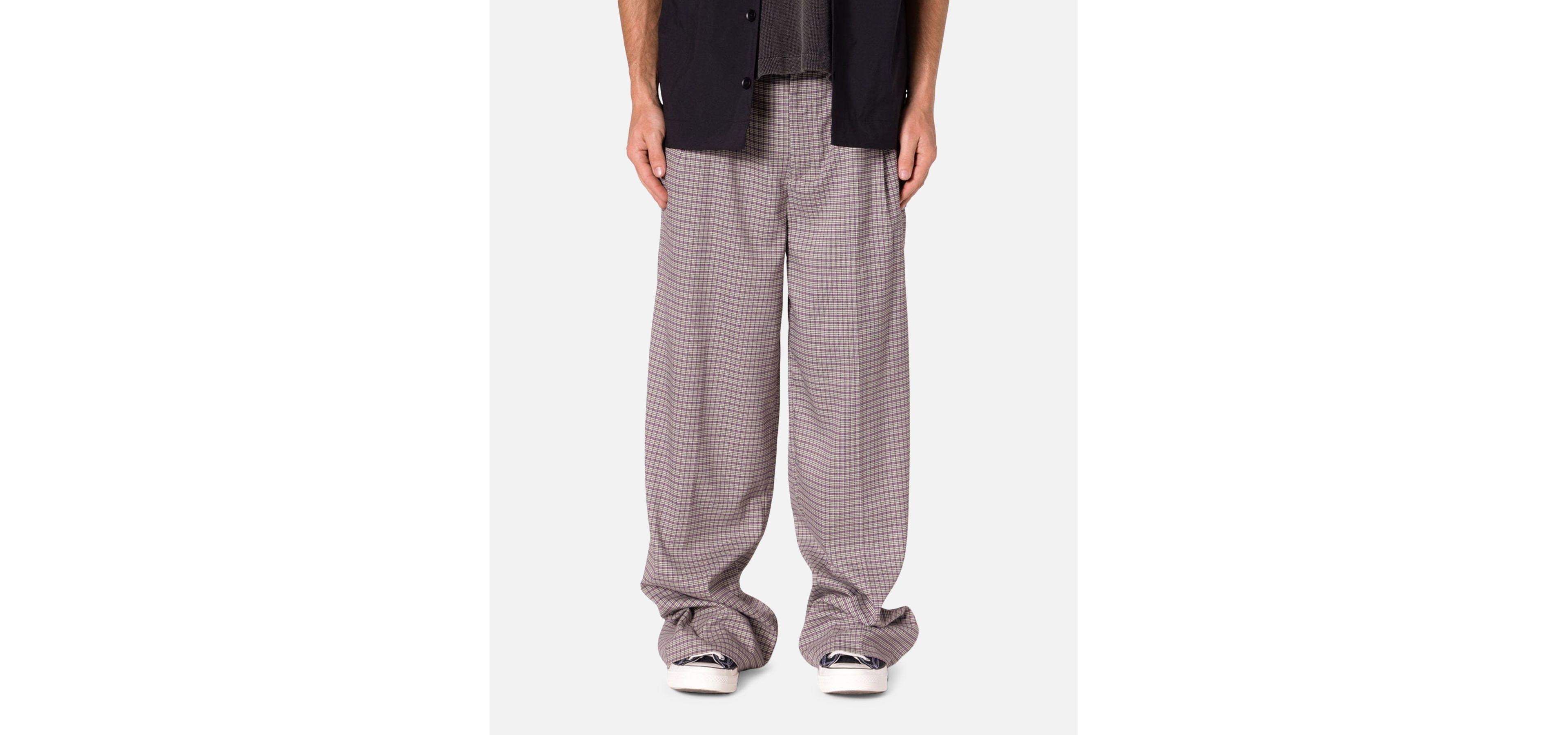 mnml Men's Wide Leg Trouser Pants.