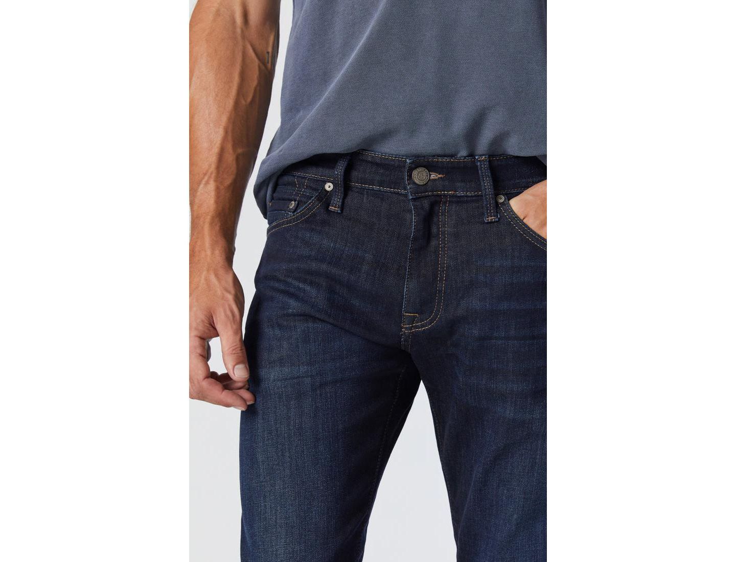 Мужские джинсы Mavi Jeans Jake Slim Leg In Rinse Brushed Williamsburg Denim — фото 3