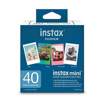 Instax Mini Instant Film Variety Value Pack, 40 Exposures