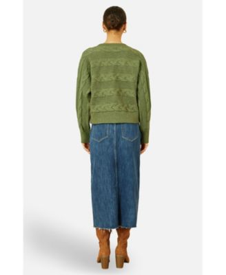 Women's Cable Knit Relaxed Fit Jumper