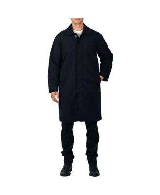 Men's Zach Men s Wool Blend Overcoat – Knee-Length Trench Coat, Runs Large for Layering Over Suits or Sweaters