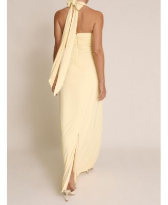 Women's Halter Neck Stretch Bridesmaid Dress