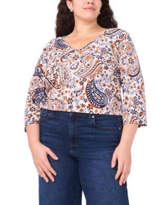 Plus Size V-Neck Top