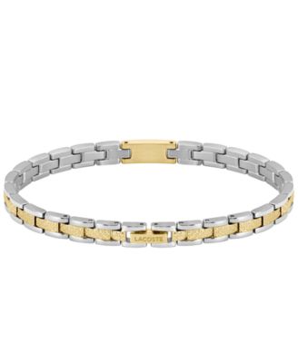 Metropole Two Tone Stainless Steel Metal Link Bracelet
