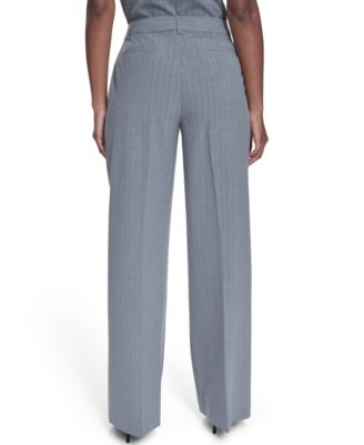 Women's Pinstripe Mid-Rise Pants