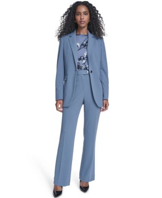 Women's Scuba Crepe One-Button Jacket