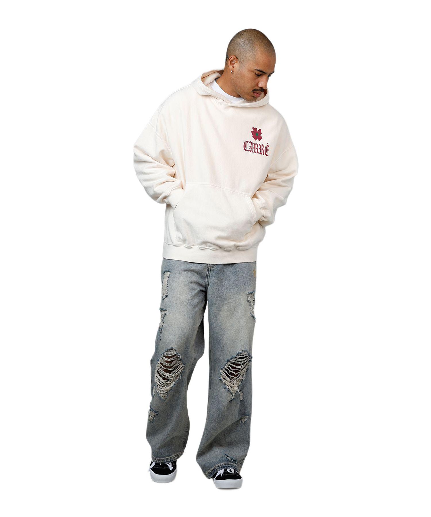 Men's Eternal Garden Premium Hoodie Sweatshirt - Off White L