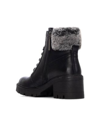 Women's Block Heel Combat Booties Refresh Collection By XTI